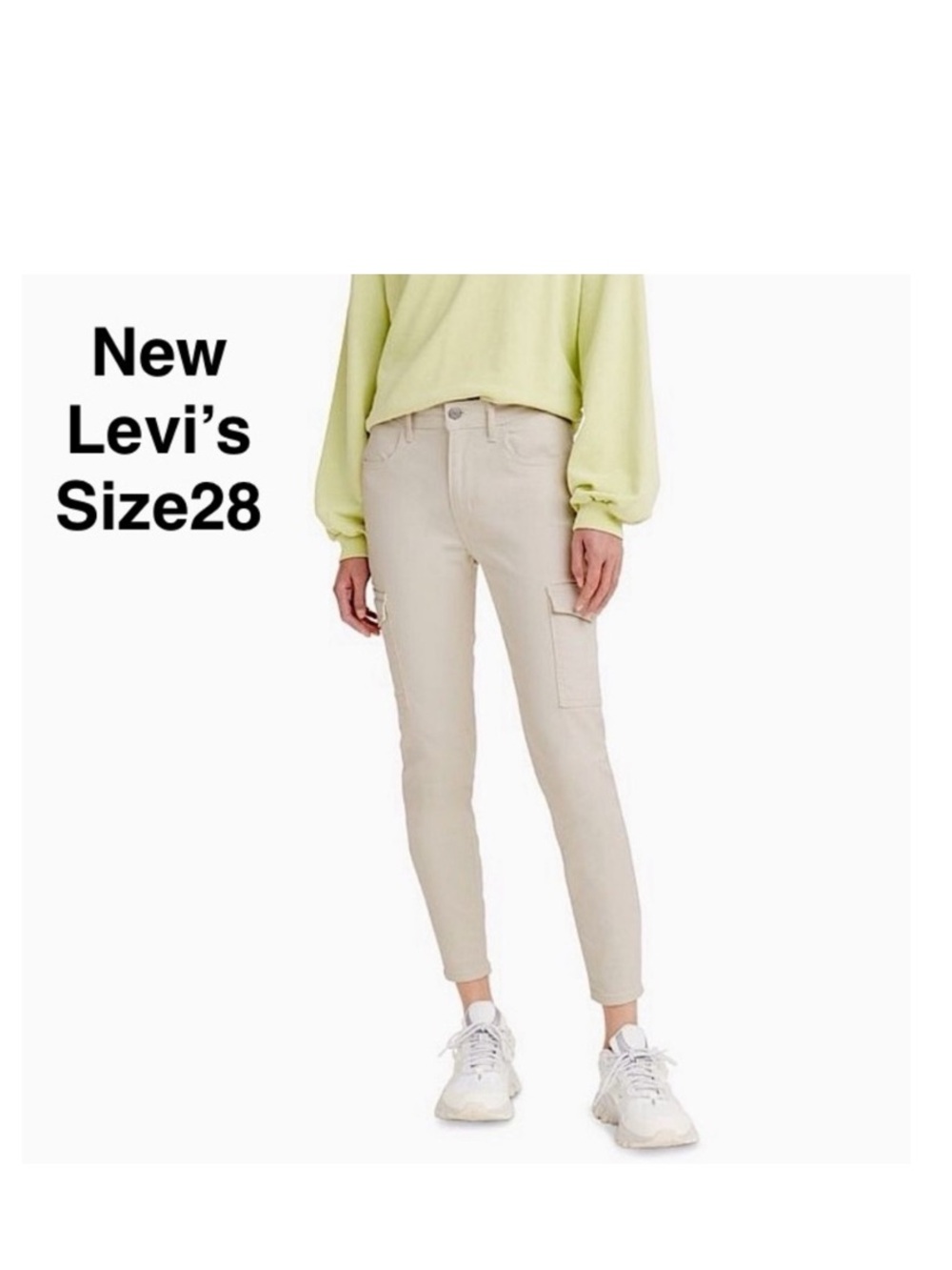 New LEVI 721 SKINNY UTILITY ANKLE JEAN size 28 ⭐️⭐️⭐️⭐️